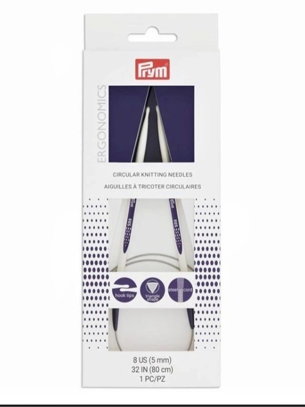 Prym Ergonomics Circular Knitting Needles 8 US (5 mm)